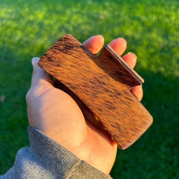 Cow Hide Hair Clips - Picture 4 of 10